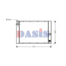 051006N AKS DASIS Радиатор, охлаждение двигателя