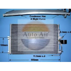 16-1239 AUTO AIR GLOUCESTER Конденсатор, кондиционер