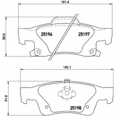 8DB 355 020-351 HELLA Комплект тормозных колодок, дисковый тормоз