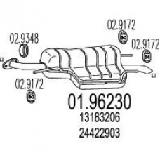 01.96230 MTS Глушитель выхлопных газов конечный