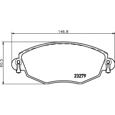 8DB 355 009-071 HELLA PAGID Комплект тормозных колодок, дисковый тормоз