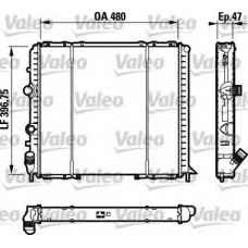 732071 VALEO Радиатор, охлаждение двигателя