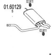01.60129 MTS Глушитель выхлопных газов конечный