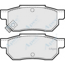 PAD611 APEC Комплект тормозных колодок, дисковый тормоз