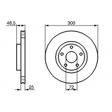 0 986 479 183 BOSCH Тормозной диск