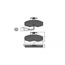 30187 SPIDAN Комплект тормозных колодок, дисковый тормоз
