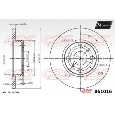 861016.0000 MAXTECH Тормозной диск