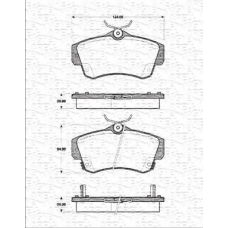 363702161337 MAGNETI MARELLI Комплект тормозных колодок, дисковый тормоз