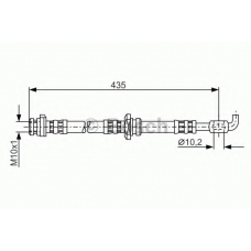 1 987 476 911 BOSCH Тормозной шланг