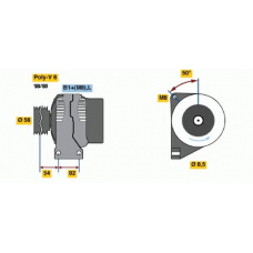 0 124 625 025 BOSCH Генератор