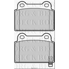BBP2257 BORG & BECK Комплект тормозных колодок, дисковый тормоз