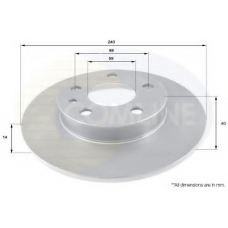 ADC1813 COMLINE Тормозной диск
