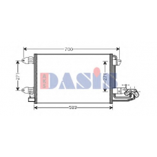 042013N AKS DASIS Конденсатор, кондиционер