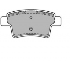 ADB01713 COMLINE Комплект тормозных колодок, дисковый тормоз
