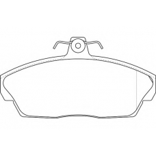 WBP21515B WAGNER LOCKHEED Комплект тормозных колодок, дисковый тормоз