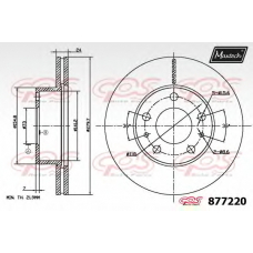 877220.6880 MAXTECH Тормозной диск