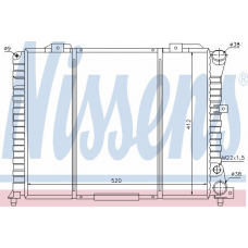 60019 NISSENS Радиатор, охлаждение двигателя