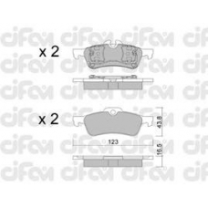 822-556-0 CIFAM Комплект тормозных колодок, дисковый тормоз