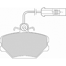 FD222A NECTO Комплект тормозных колодок, дисковый тормоз