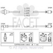 4.9040 FACET Ккомплект проводов зажигания