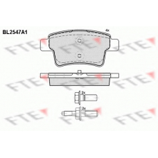 BL2547A1 FTE Комплект тормозных колодок, дисковый тормоз