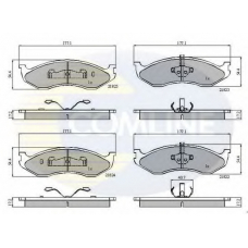 CBP0845 COMLINE Комплект тормозных колодок, дисковый тормоз