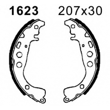 01623 BSF Комплект тормозных колодок