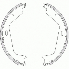 Z4726.00 WOKING Комплект тормозных колодок, стояночная тормозная с