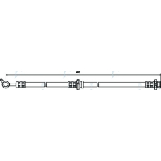 HOS3578 APEC Тормозной шланг