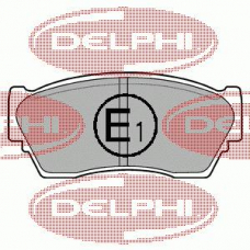 LP804 DELPHI Комплект тормозных колодок, дисковый тормоз
