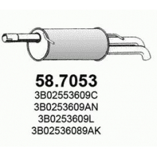 58.7053 ASSO Глушитель выхлопных газов конечный