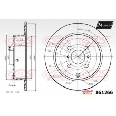 861266.0000 MAXTECH Тормозной диск