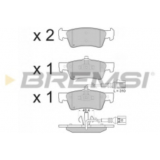 BP3372 BREMSI Комплект тормозных колодок, дисковый тормоз