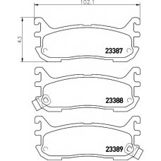 8DB 355 009-911 HELLA PAGID Комплект тормозных колодок, дисковый тормоз