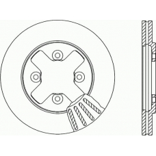 BDR1371.20 OPEN PARTS Тормозной диск