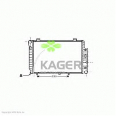 31-3563 KAGER Радиатор, охлаждение двигателя