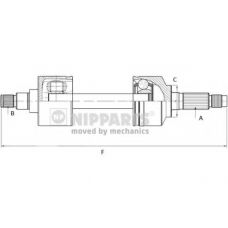 N2811006 NIPPARTS Приводной вал