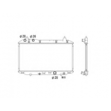53529 NRF Радиатор, охлаждение двигателя
