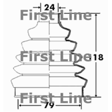FCB2366 FIRST LINE Пыльник, приводной вал