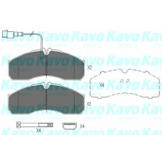 KBP-6591 KAVO PARTS Комплект тормозных колодок, дисковый тормоз