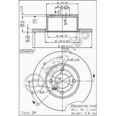 08.3288.20 BREMBO Тормозной диск