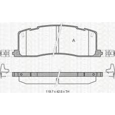 8110 13003 TRIDON Brake pads - rear