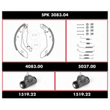 SPK 3083.04 WOKING Комплект тормозов, барабанный тормозной механизм