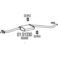 01.51330 MTS Средний глушитель выхлопных газов