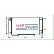 0300831 KUHLER SCHNEIDER Радиатор, охлаждение двигател