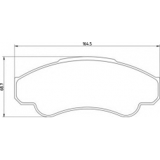 363700201355 MAGNETI MARELLI Комплект тормозных колодок, дисковый тормоз