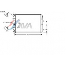 SAA2014 AVA Радиатор, охлаждение двигателя