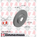540.2491.20 ZIMMERMANN Тормозной диск
