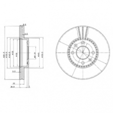 BG2693 DELPHI Тормозной диск