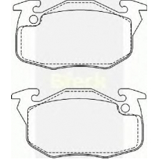 20906 00 702 00 BRECK Комплект тормозных колодок, дисковый тормоз